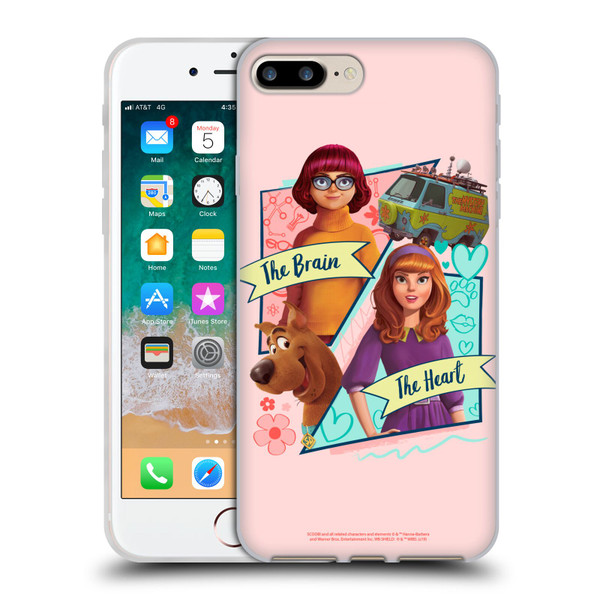 Scoob! Scooby-Doo Movie Graphics Scooby, Daphne, And Velma Soft Gel Case for Apple iPhone 7 Plus / iPhone 8 Plus