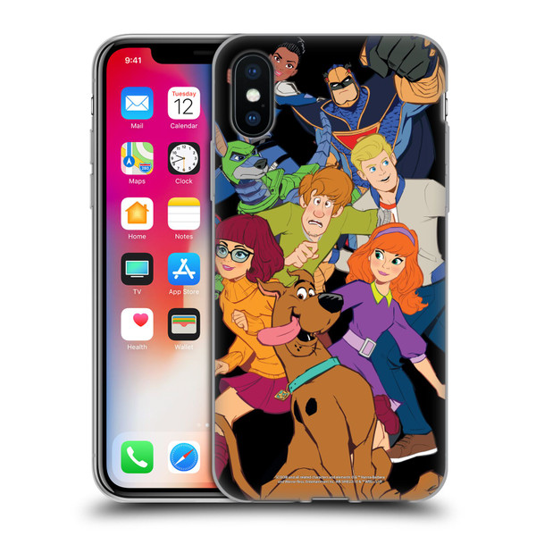 Scoob! Scooby-Doo Movie Graphics The Gang Soft Gel Case for Apple iPhone X / iPhone XS
