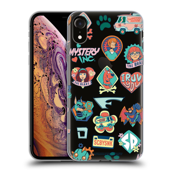 Scoob! Scooby-Doo Movie Graphics Retro Icons Soft Gel Case for Apple iPhone XR