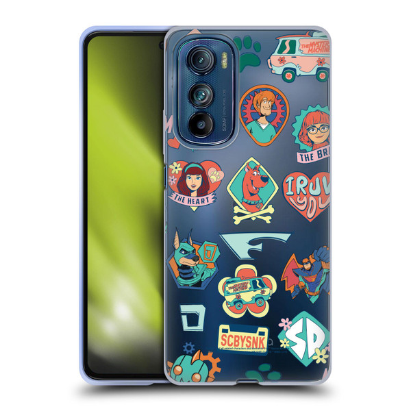 Scoob! Scooby-Doo Movie Graphics Retro Icons Soft Gel Case for Motorola Edge 30