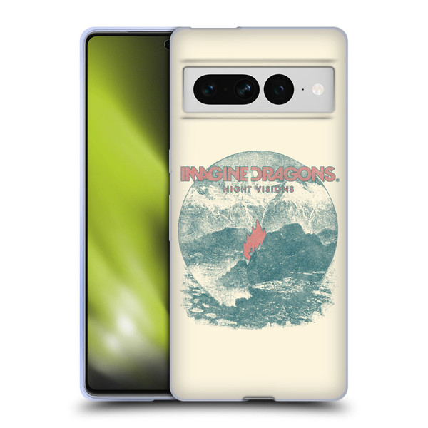 Imagine Dragons Key Art Flame Night Visions Soft Gel Case for Google Pixel 7 Pro