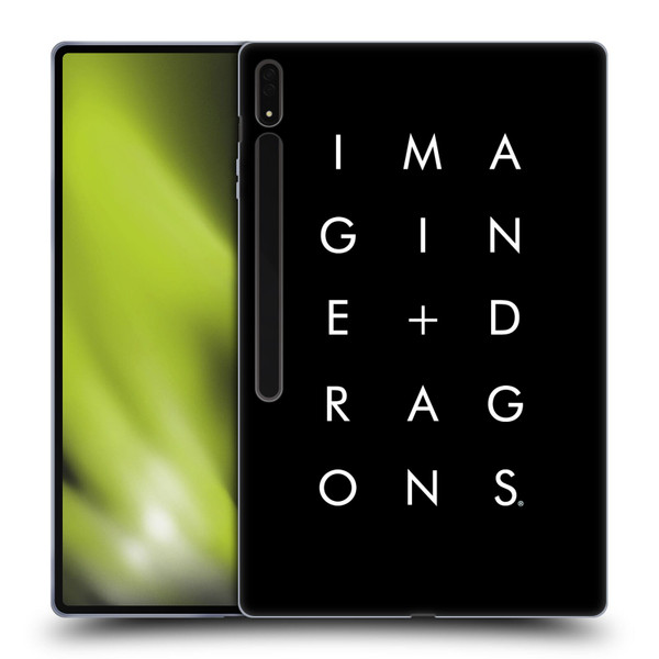 Imagine Dragons Key Art Stacked Logo Soft Gel Case for Samsung Galaxy Tab S8 Ultra