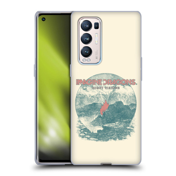 Imagine Dragons Key Art Flame Night Visions Soft Gel Case for OPPO Find X3 Neo / Reno5 Pro+ 5G