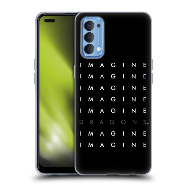 Imagine Dragons Key Art Logo Repeat Soft Gel Case for OPPO Reno 4 5G