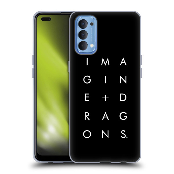 Imagine Dragons Key Art Stacked Logo Soft Gel Case for OPPO Reno 4 5G