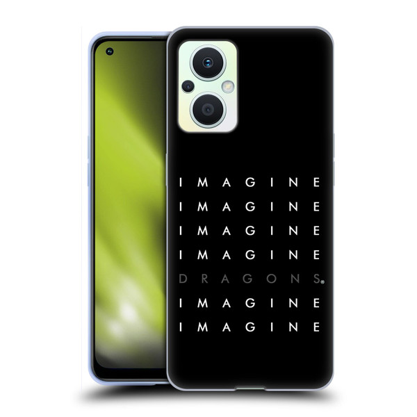 Imagine Dragons Key Art Logo Repeat Soft Gel Case for OPPO Reno8 Lite