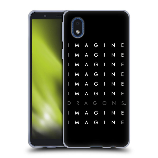 Imagine Dragons Key Art Logo Repeat Soft Gel Case for Samsung Galaxy A01 Core (2020)