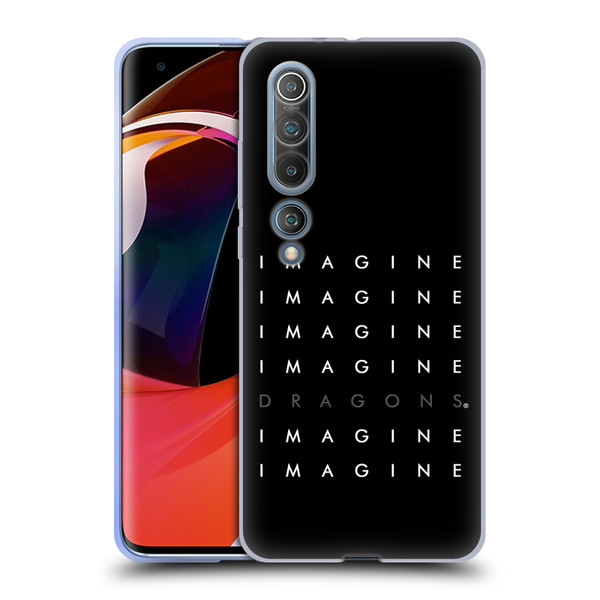 Imagine Dragons Key Art Logo Repeat Soft Gel Case for Xiaomi Mi 10 5G / Mi 10 Pro 5G