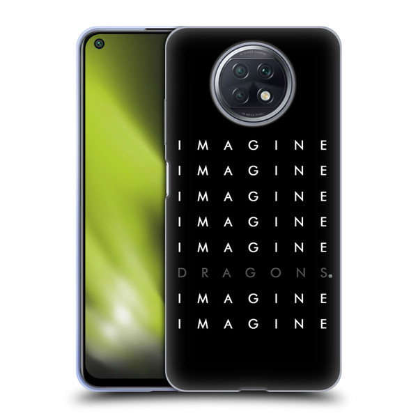 Imagine Dragons Key Art Logo Repeat Soft Gel Case for Xiaomi Redmi Note 9T 5G