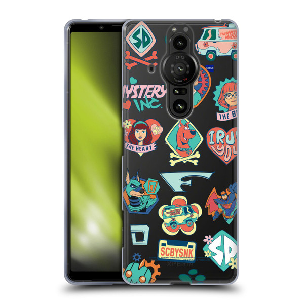 Scoob! Scooby-Doo Movie Graphics Retro Icons Soft Gel Case for Sony Xperia Pro-I