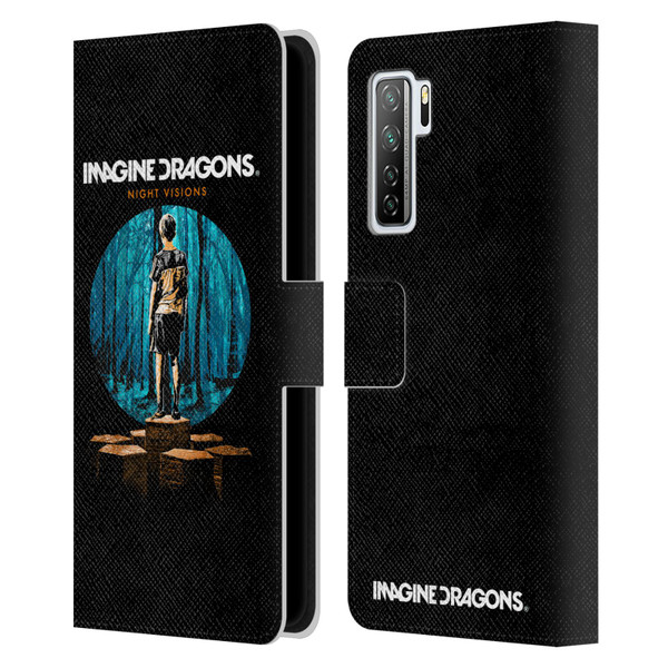 Imagine Dragons Key Art Night Visions Painted Leather Book Wallet Case Cover For Huawei Nova 7 SE/P40 Lite 5G