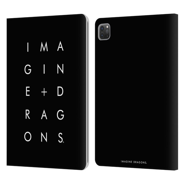 Imagine Dragons Key Art Stacked Logo Leather Book Wallet Case Cover For Apple iPad Pro 11 2020 / 2021 / 2022