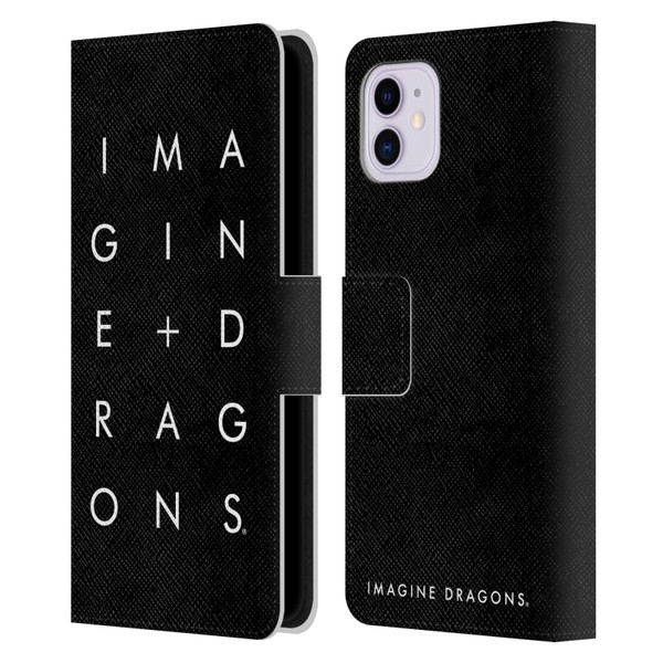 Imagine Dragons Key Art Stacked Logo Leather Book Wallet Case Cover For Apple iPhone 11