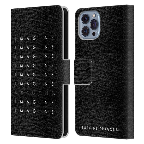 Imagine Dragons Key Art Logo Repeat Leather Book Wallet Case Cover For Apple iPhone 14