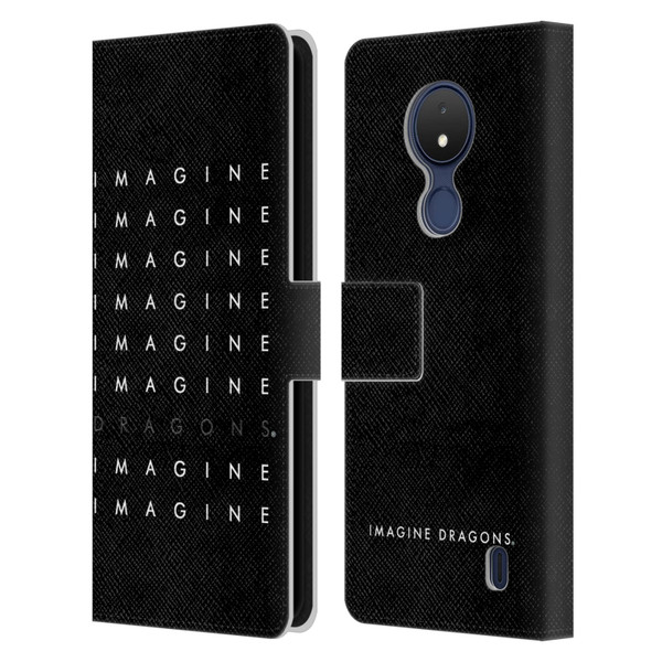 Imagine Dragons Key Art Logo Repeat Leather Book Wallet Case Cover For Nokia C21