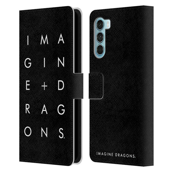 Imagine Dragons Key Art Stacked Logo Leather Book Wallet Case Cover For Motorola Edge S30 / Moto G200 5G