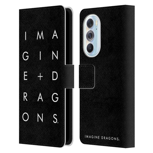 Imagine Dragons Key Art Stacked Logo Leather Book Wallet Case Cover For Motorola Edge X30