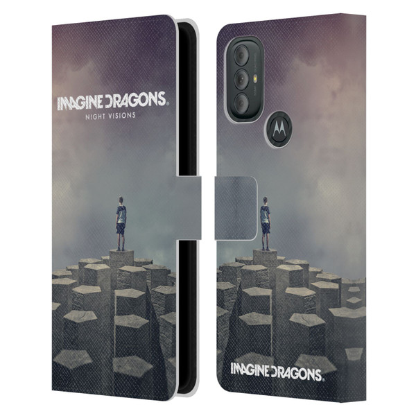 Imagine Dragons Key Art Night Visions Album Cover Leather Book Wallet Case Cover For Motorola Moto G10 / Moto G20 / Moto G30