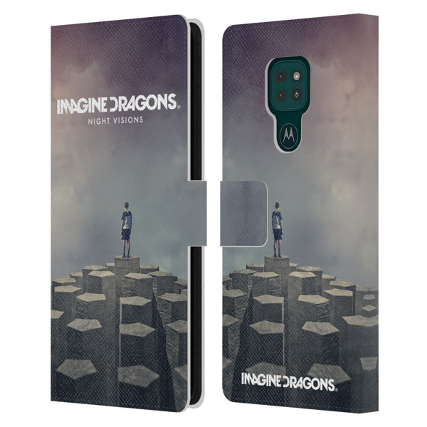 Imagine Dragons Key Art Night Visions Album Cover Leather Book Wallet Case Cover For Motorola Moto G9 Play