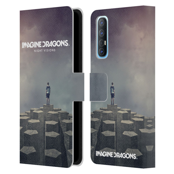 Imagine Dragons Key Art Night Visions Album Cover Leather Book Wallet Case Cover For OPPO Find X2 Neo 5G