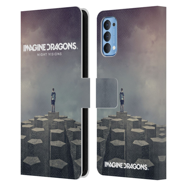 Imagine Dragons Key Art Night Visions Album Cover Leather Book Wallet Case Cover For OPPO Reno 4 5G