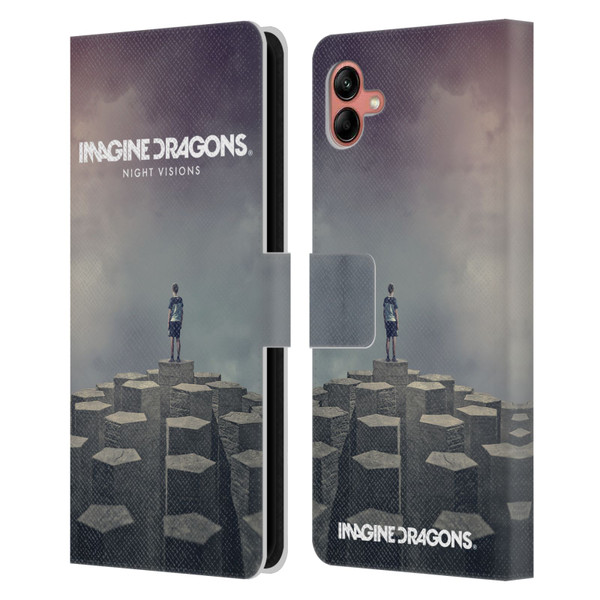 Imagine Dragons Key Art Night Visions Album Cover Leather Book Wallet Case Cover For Samsung Galaxy A04 (2022)