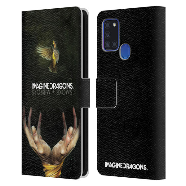 Imagine Dragons Key Art Smoke And Mirrors Leather Book Wallet Case Cover For Samsung Galaxy A21s (2020)