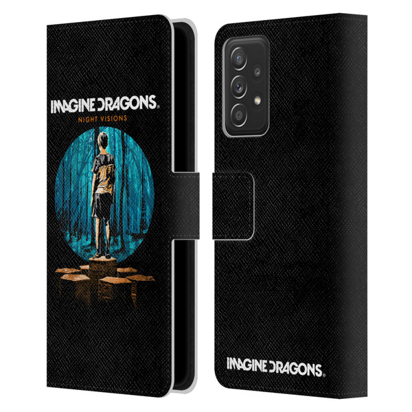 Imagine Dragons Key Art Night Visions Painted Leather Book Wallet Case Cover For Samsung Galaxy A52 / A52s / 5G (2021)