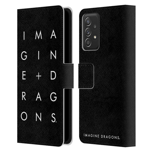 Imagine Dragons Key Art Stacked Logo Leather Book Wallet Case Cover For Samsung Galaxy A53 5G (2022)