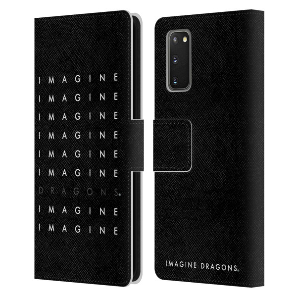 Imagine Dragons Key Art Logo Repeat Leather Book Wallet Case Cover For Samsung Galaxy S20 / S20 5G