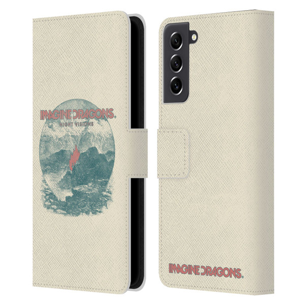 Imagine Dragons Key Art Flame Night Visions Leather Book Wallet Case Cover For Samsung Galaxy S21 FE 5G