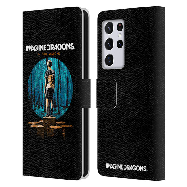 Imagine Dragons Key Art Night Visions Painted Leather Book Wallet Case Cover For Samsung Galaxy S21 Ultra 5G