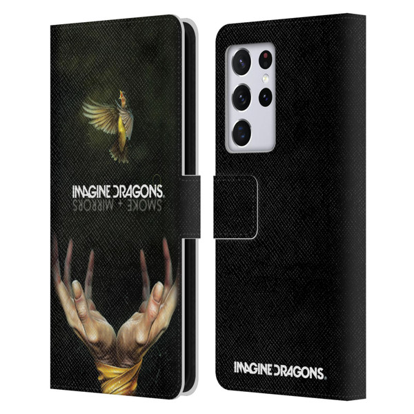 Imagine Dragons Key Art Smoke And Mirrors Leather Book Wallet Case Cover For Samsung Galaxy S21 Ultra 5G