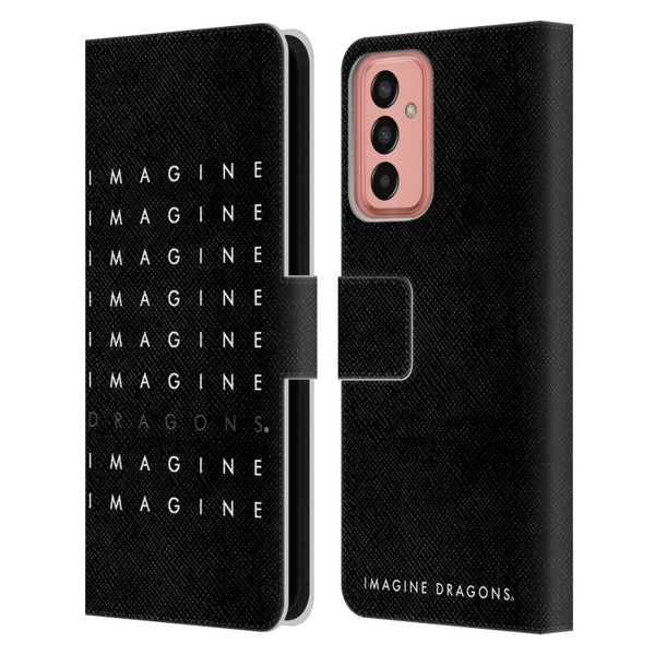 Imagine Dragons Key Art Logo Repeat Leather Book Wallet Case Cover For Samsung Galaxy M13 (2022)
