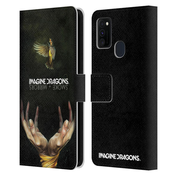 Imagine Dragons Key Art Smoke And Mirrors Leather Book Wallet Case Cover For Samsung Galaxy M30s (2019)/M21 (2020)