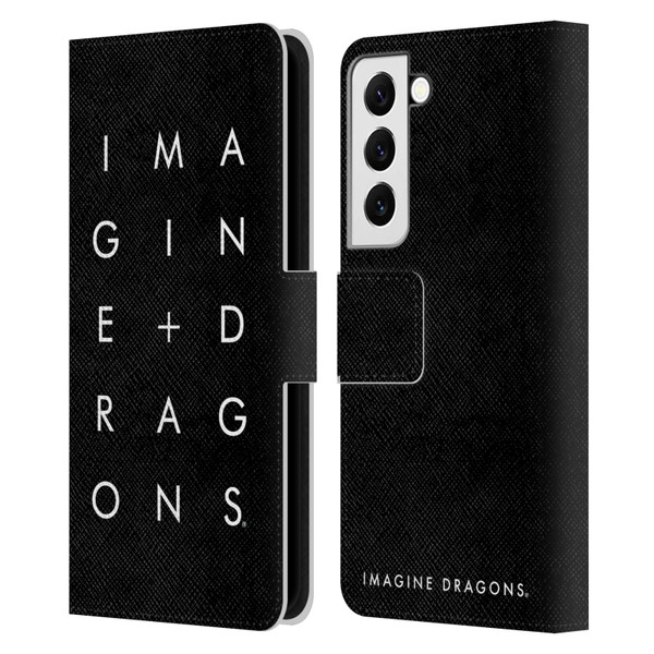 Imagine Dragons Key Art Stacked Logo Leather Book Wallet Case Cover For Samsung Galaxy S22 5G