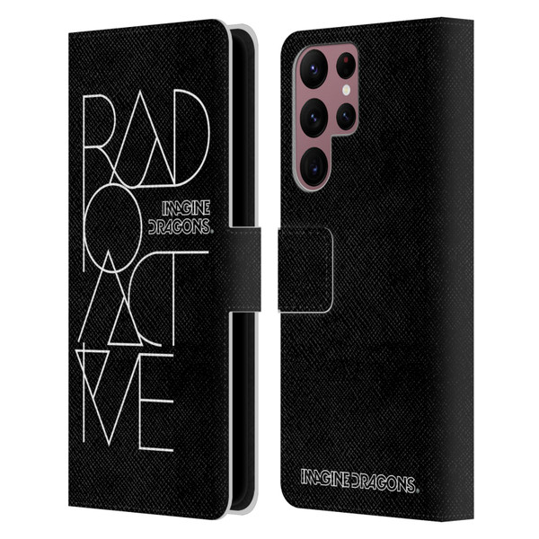 Imagine Dragons Key Art Radioactive Leather Book Wallet Case Cover For Samsung Galaxy S22 Ultra 5G