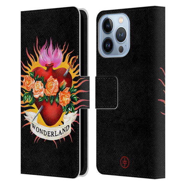 Take That Wonderland Heart Leather Book Wallet Case Cover For Apple iPhone 13 Pro