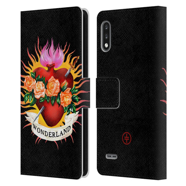 Take That Wonderland Heart Leather Book Wallet Case Cover For LG K22