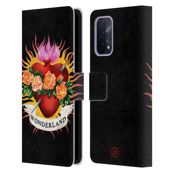 Take That Wonderland Heart Leather Book Wallet Case Cover For OPPO A54 5G