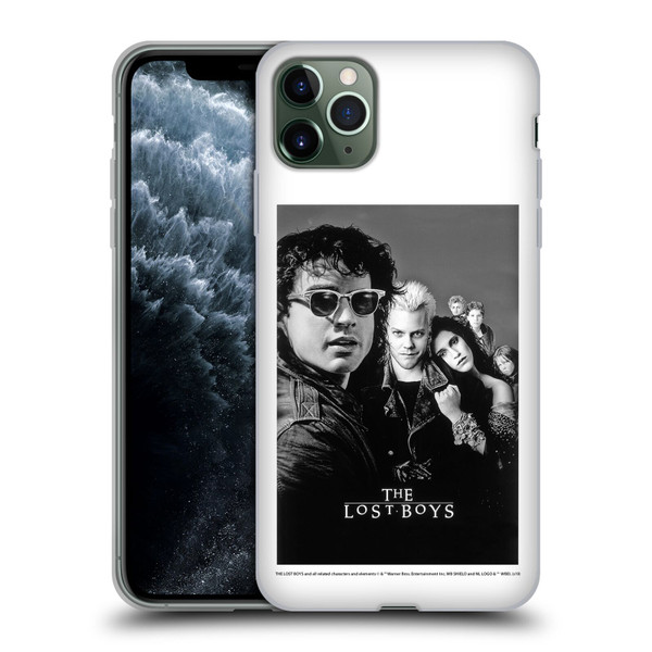 The Lost Boys Characters Poster Black And White Soft Gel Case for Apple iPhone 11 Pro Max