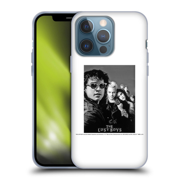 The Lost Boys Characters Poster Black And White Soft Gel Case for Apple iPhone 13 Pro
