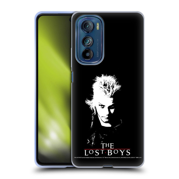 The Lost Boys Characters David Black And White Soft Gel Case for Motorola Edge 30