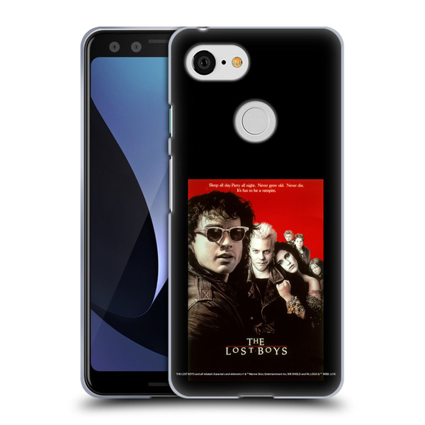 The Lost Boys Characters Poster Soft Gel Case for Google Pixel 3