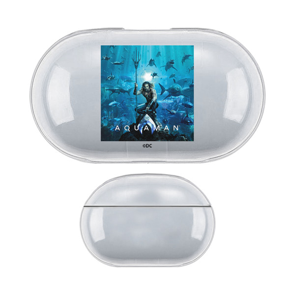 Aquaman Movie Posters Marine Telepathy Clear Hard Crystal Cover Case for Samsung Galaxy Buds / Buds Plus