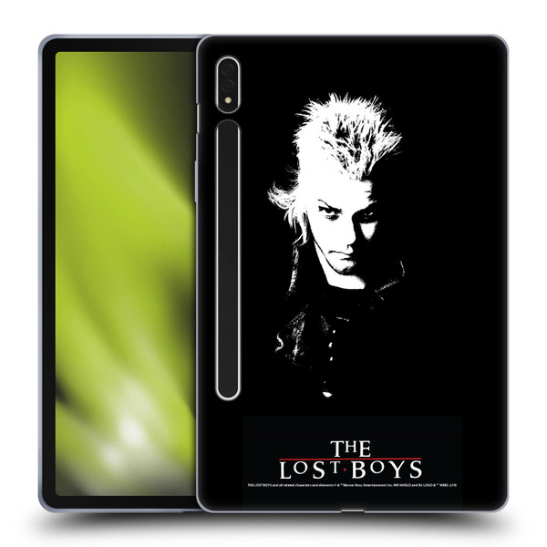 The Lost Boys Characters David Black And White Soft Gel Case for Samsung Galaxy Tab S8