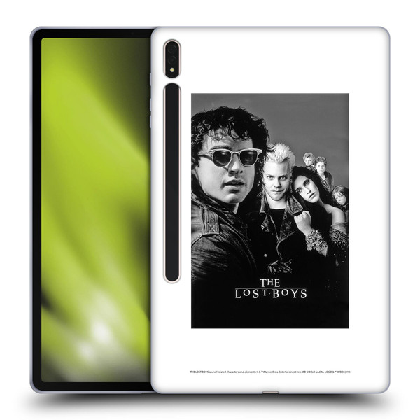 The Lost Boys Characters Poster Black And White Soft Gel Case for Samsung Galaxy Tab S8 Plus