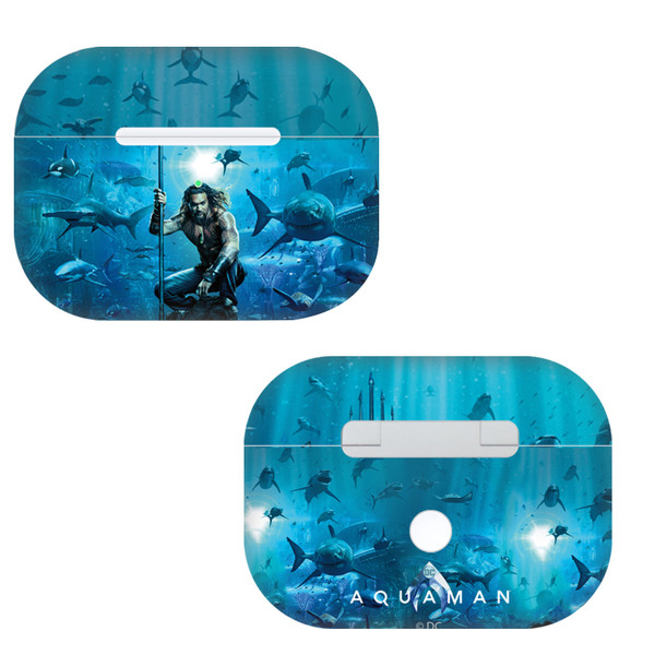 Aquaman Movie Posters Marine Telepathy Vinyl Sticker Skin Decal Cover for Apple AirPods Pro Charging Case
