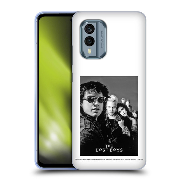 The Lost Boys Characters Poster Black And White Soft Gel Case for Nokia X30