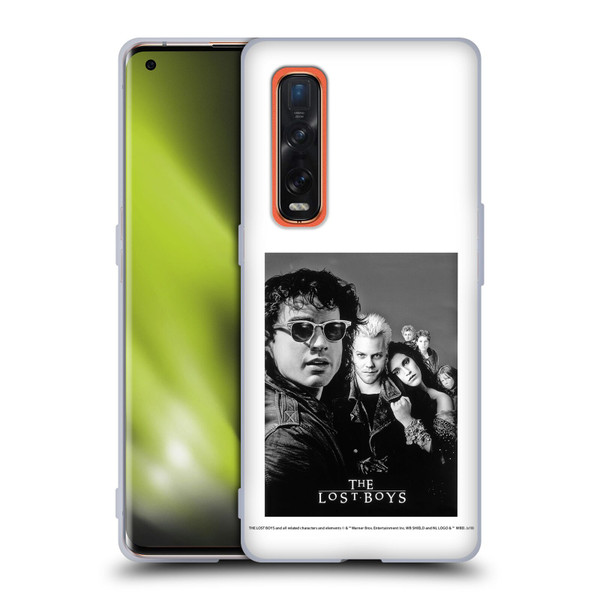 The Lost Boys Characters Poster Black And White Soft Gel Case for OPPO Find X2 Pro 5G